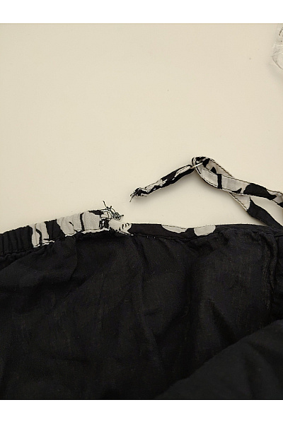 Černobílé květované maxi letní šaty na ramínka Velikost EU 40 | Unimoda | obrázek 4