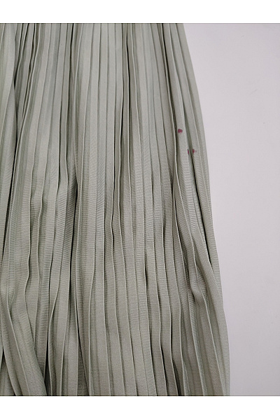 Khaki plisované maxi šaty na ramínka Vel. 38 | Unimoda | obrázek 5