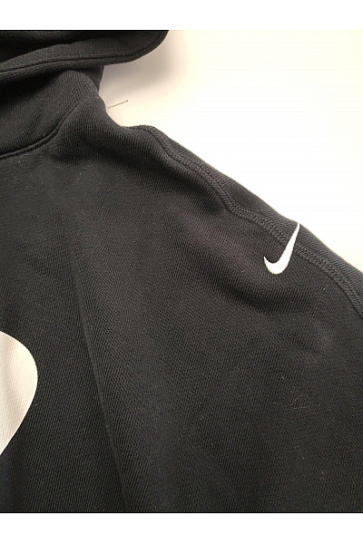 Nike Černá bavlněná crop mikina s kapucí a potiskem Vel. m | Nike | obrázek 5