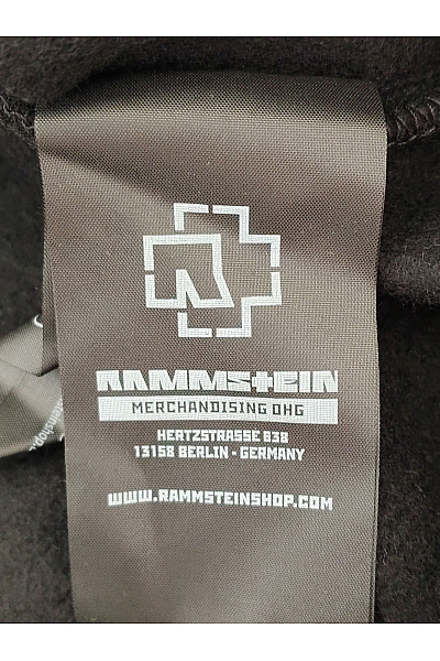 rammstein Černá bavlněná pánská mikina s kapucí a potiskem Velikost M | rammstein | obrázek 6