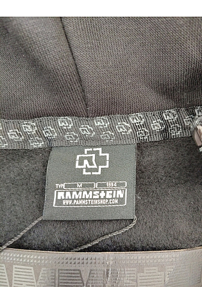 rammstein Pánská bavlněná mikina na zip s kapucí černá Velikost M | rammstein | obrázek 7