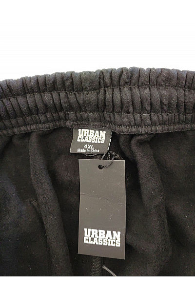URBAN CLASSICS Černé bavlněné tepláky s kapsami Vel. 4XL | URBAN CLASSICS | obrázek 5