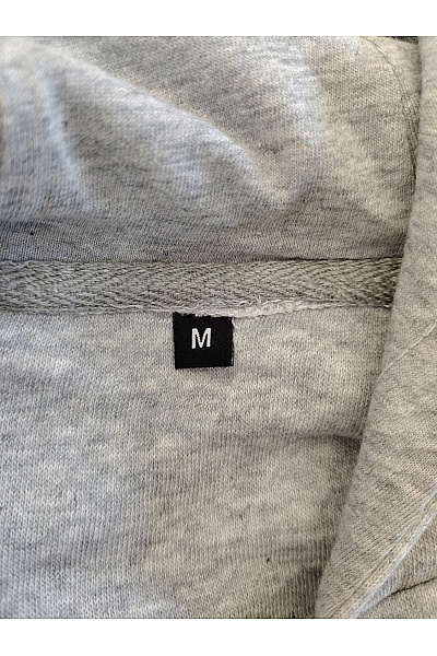 Pánská šedá mikina s kapucí a klokaní kapsou Vel. M | Unimoda | obrázek 5