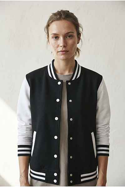 URBAN CLASSICS Dámská Bavlněná Baseballová Bomber Mikina Vel. M