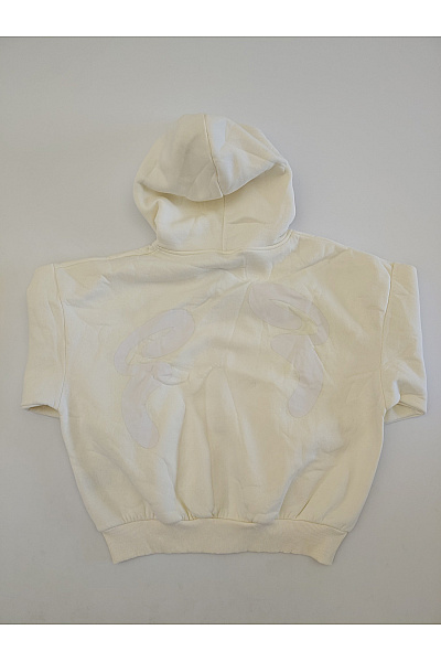Béžová bavlněná oversized mikina na zip s kapucí Velikost M | Unimoda | obrázek 9
