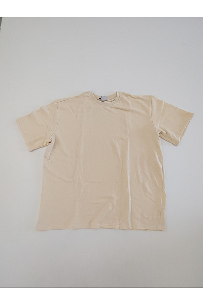 URBAN CLASSICS Béžové Bavlněné Basic Tričko S Krátkým Rukávem Oversize Velikost 4XL