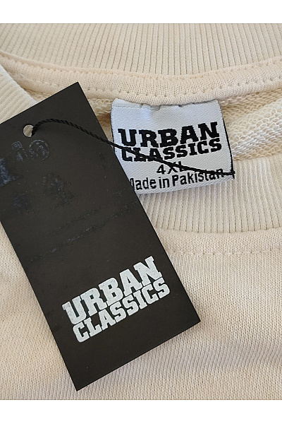 URBAN CLASSICS Béžové bavlněné basic tričko s krátkým rukávem oversize Velikost 4XL | URBAN CLASSICS | obrázek 3
