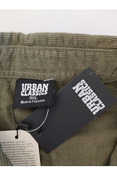 URBAN CLASSICS Pánská khaki bavlněná košile s dlouhým rukávem ležérní Velikost 3XL | URBAN CLASSICS | obrázek 6