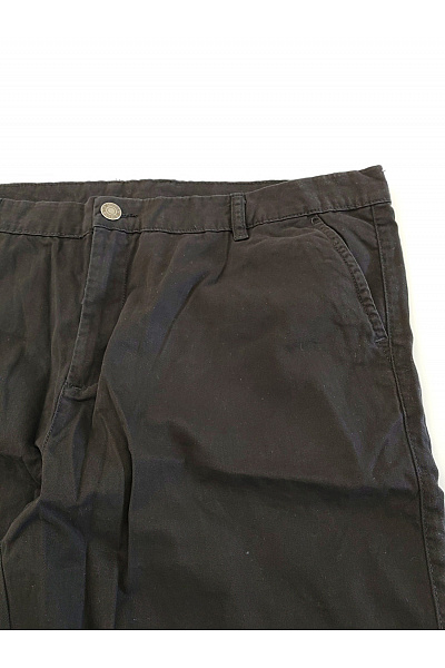 URBAN CLASSICS Pánské černé bavlněné chinos kalhoty rovné Vel. EU 44 | URBAN CLASSICS | obrázek 3