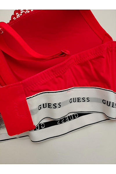 Guess Červená krajková braletová podprsenka s kosticemi Vel. EU 70D | Guess | obrázek 4
