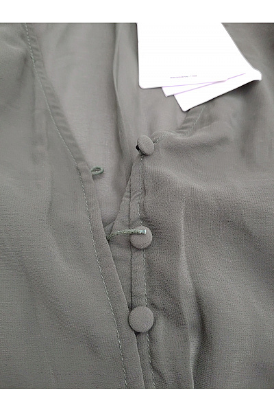 WE Khaki midi šaty plisované elegantní letní Vel. S | WE  | obrázek 4