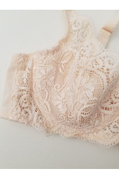 Béžová krajková kosticová podprsenka | Unimoda | obrázek 3