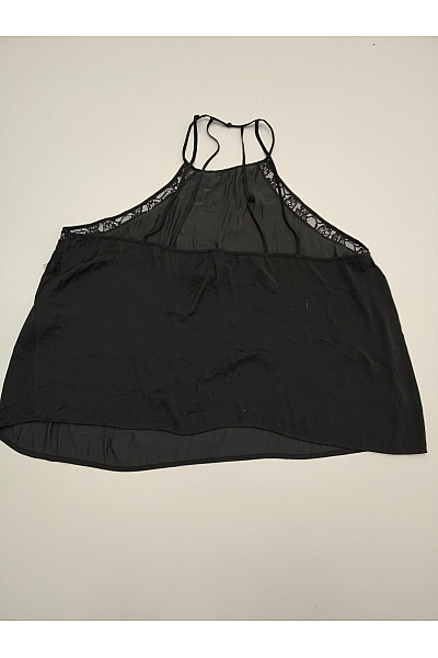 Černá krajková halenka bez rukávů elegantní Vel. 54 | Unimoda | obrázek 4