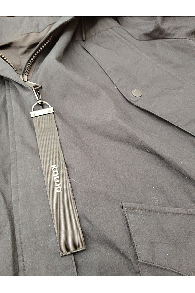 Khujo Dámská bavlněná parka s kapucí přechodová černá Velikost EU XXL | Khujo | obrázek 5