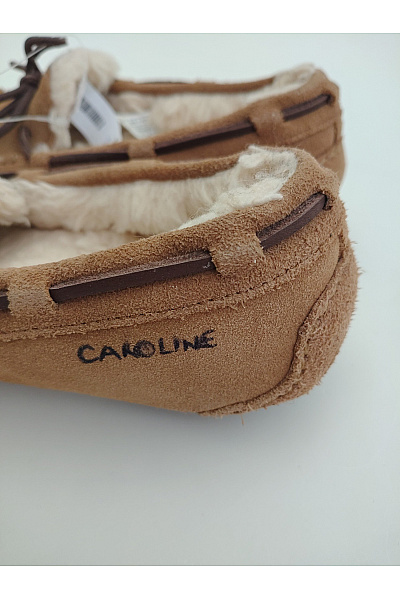 UGG Hnědé kožené semišové domácí boty s kožíškem Velikost EU 37 | UGG | obrázek 8