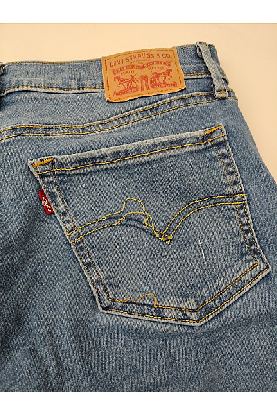 LEVIS Dámské modré skinny džíny s vysokým pasem Velikost EU w29/l32 | LEVIS | obrázek 3