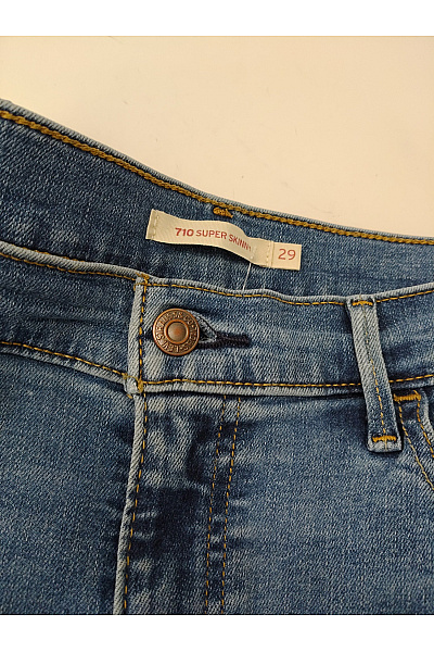 LEVIS Dámské modré skinny džíny s vysokým pasem Velikost EU w29/l32 | LEVIS | obrázek 4