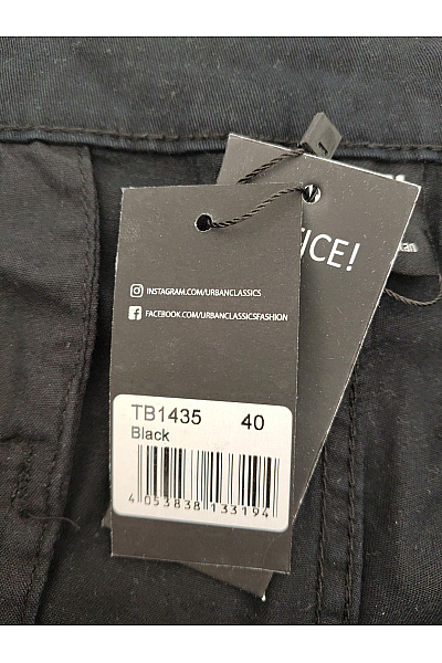 URBAN CLASSICS Pánské černé bavlněné cargo jogger kalhoty s kapsami Velikost EU 40 | URBAN CLASSICS | obrázek 4