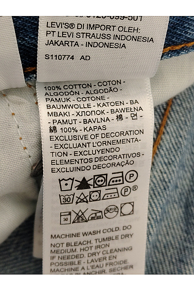 LEVIS Modré dámské džíny s vysokým pasem a roztřepenými nohavicemi Vel. W26 L28 | LEVIS | obrázek 6