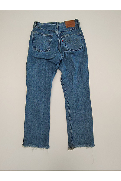 LEVIS Modré dámské džíny s vysokým pasem a roztřepenými nohavicemi Vel. W26 L28 | LEVIS | obrázek 7