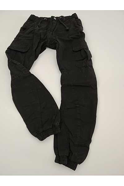 URBAN CLASSICS Pánské černé bavlněné cargo jogger kalhoty s kapsami Vel. XS | URBAN CLASSICS | obrázek 2