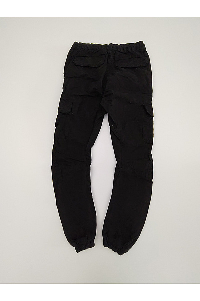 URBAN CLASSICS Pánské černé bavlněné cargo jogger kalhoty s kapsami Vel. XS | URBAN CLASSICS | obrázek 5