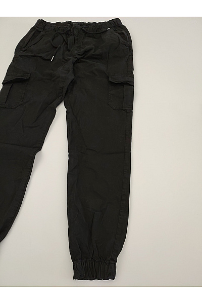 URBAN CLASSICS Dámské černé bavlněné cargo jogger kalhoty s kapsami Velikost L | URBAN CLASSICS | obrázek 3
