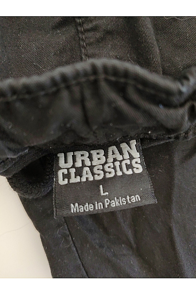 URBAN CLASSICS Dámské černé bavlněné cargo jogger kalhoty s kapsami Velikost L | URBAN CLASSICS | obrázek 4