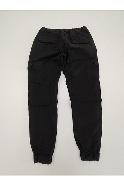 URBAN CLASSICS Dámské černé bavlněné cargo jogger kalhoty s kapsami Velikost L | URBAN CLASSICS | obrázek 6