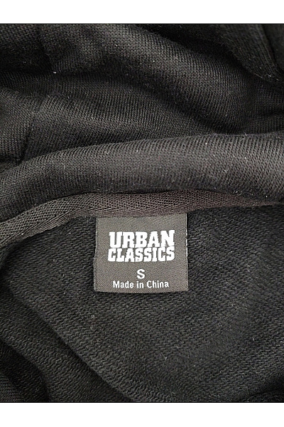 URBAN CLASSICS Dámská černá bavlněná mikina s kapucí přes hlavu Velikost S | URBAN CLASSICS | obrázek 6