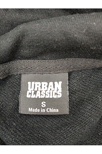 URBAN CLASSICS Dámská černá bavlněná mikina s kapucí přes hlavu Velikost S | URBAN CLASSICS | obrázek 7