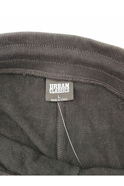 URBAN CLASSICS Černobílé bavlněné tepláky s lampasem Vel. L | URBAN CLASSICS | obrázek 5