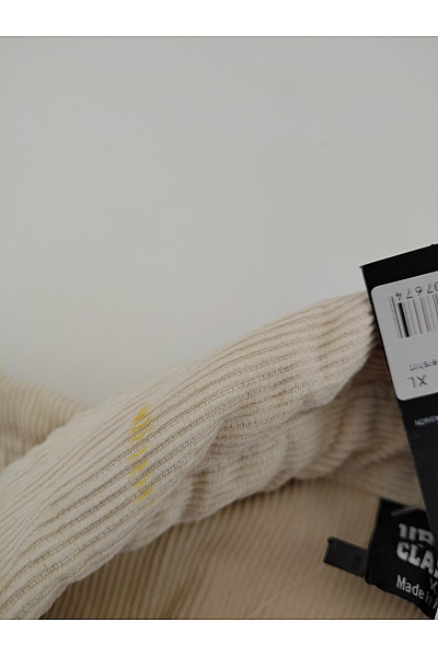 URBAN CLASSICS Béžová manšestrová košilová bunda oversize Velikost XL | URBAN CLASSICS | obrázek 6