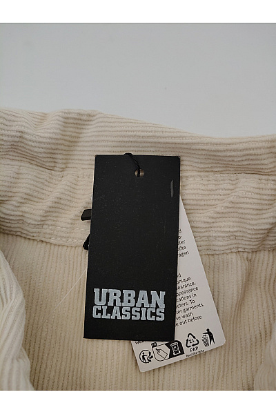URBAN CLASSICS Béžová manšestrová košilová bunda oversize Velikost XL | URBAN CLASSICS | obrázek 7