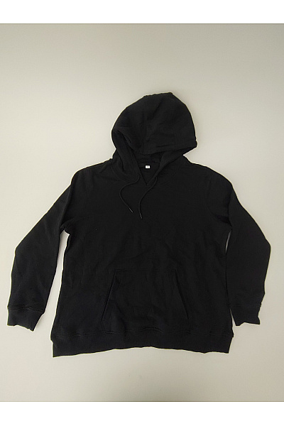 Pánská bavlněná mikina s kapucí a klokaní kapsou černá Vel. 5XL | Unimoda | obrázek 2