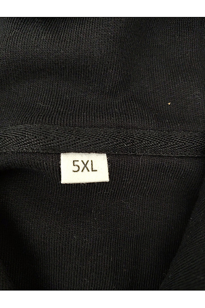 Pánská bavlněná mikina s kapucí a klokaní kapsou černá Vel. 5XL | Unimoda | obrázek 6
