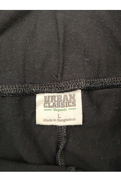 URBAN CLASSICS Černé bavlněné zvonové kalhoty s vysokým pasem Velikost L | URBAN CLASSICS | obrázek 5
