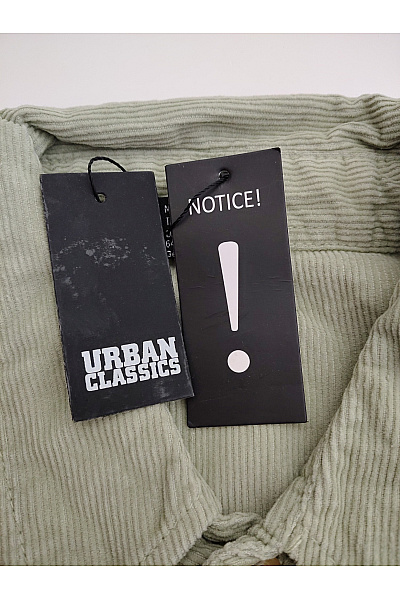 URBAN CLASSICS Dámská khaki manšestrová košilová bunda oversize Vel. M | URBAN CLASSICS | obrázek 6