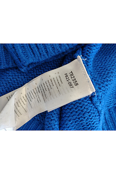 URBAN CLASSICS Modrý dámský pletený pulovr se stojáčkem Vel. XS | URBAN CLASSICS | obrázek 5