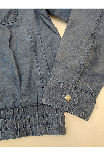 Pepe Jeans Dámská modrá přechodová bunda se zipem do pasu Velikost EU S | Pepe Jeans | obrázek 3
