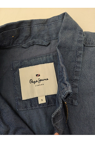 Pepe Jeans Dámská modrá přechodová bunda se zipem do pasu Velikost EU S | Pepe Jeans | obrázek 4