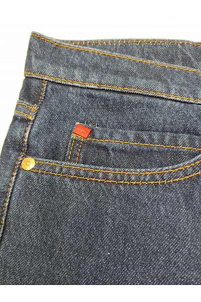 Hugo Boss Pánské bavlněné rovné džíny klasické modré Vel. DE 34/32 | Hugo Boss | obrázek 4