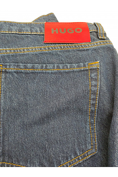Hugo Boss Pánské bavlněné rovné džíny klasické modré Vel. DE 34/32 | Hugo Boss | obrázek 5