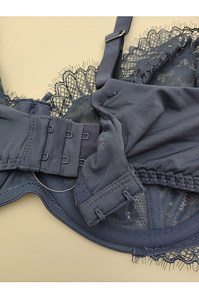 Hunkemoller Modrá krajková kosticová podprsenka Vel. EU 80E | Hunkemoller | obrázek 8