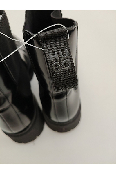 Hugo Boss Černé kotníkové chelsea boty na platformě Velikost 39 | Hugo Boss | obrázek 8