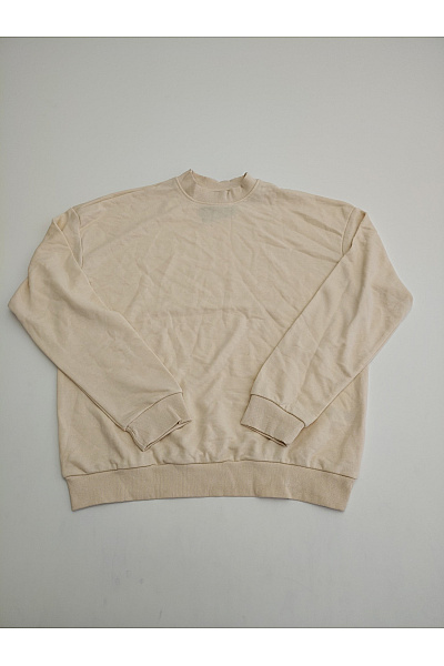 URBAN CLASSICS Béžová Bavlněná Mikina Crewneck Oversized Vel. M