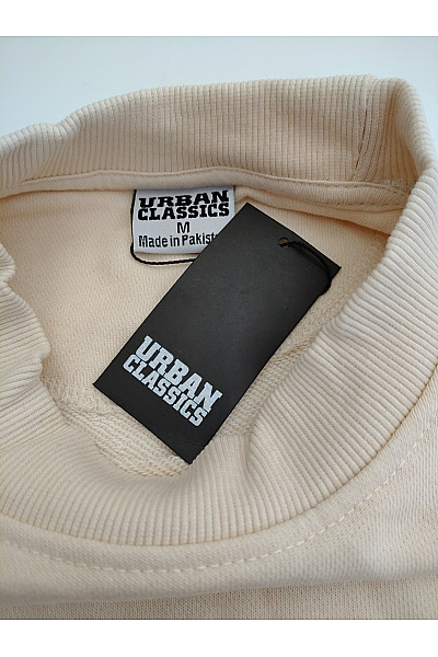 URBAN CLASSICS Béžová bavlněná mikina crewneck oversized Vel. M | URBAN CLASSICS | obrázek 4