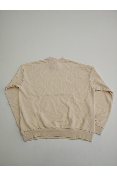 URBAN CLASSICS Béžová bavlněná mikina crewneck oversized Vel. M | URBAN CLASSICS | obrázek 5