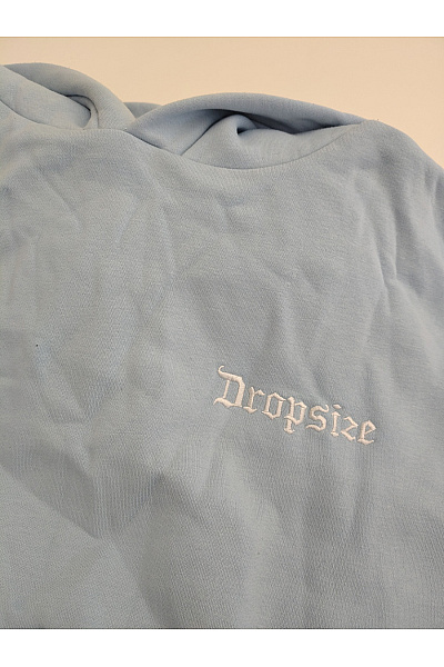 Dropsize Modrá bavlněná oversized mikina s kapucí a klokaní kapsou Vel. large | Dropsize | obrázek 3