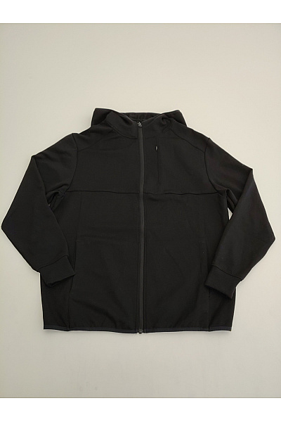 URBAN CLASSICS Pánská černá sportovní mikina na zip s kapucí Velikost S | URBAN CLASSICS | obrázek 2